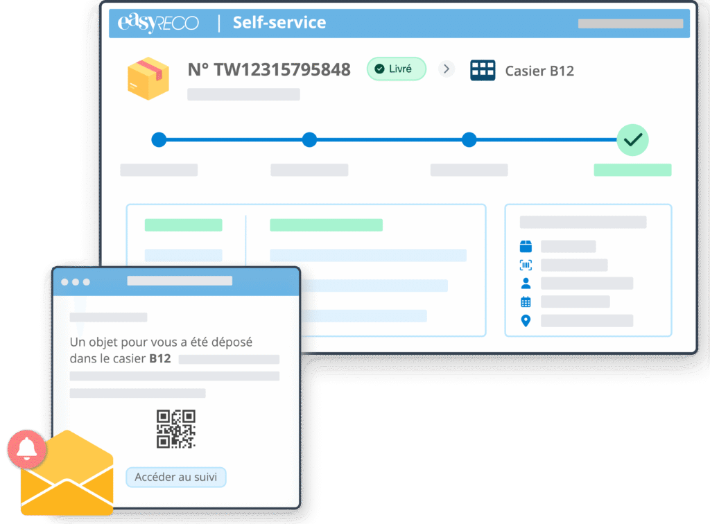 Self-services collaborateurs : Suivi en temps réel de vos colis